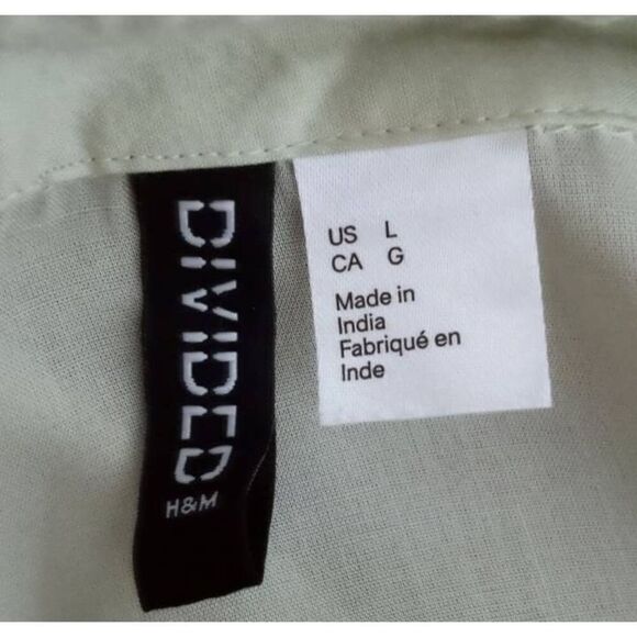 H&M LT. GREEN BLOUSE SZ.L EUC.  GORGEOUS BLOUSE IN EXCELLENT USED CONDITION. - Picture 4 of 6